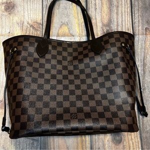 Louis Vuitton MM Neverfull Damier Ebene Rose Ballerine